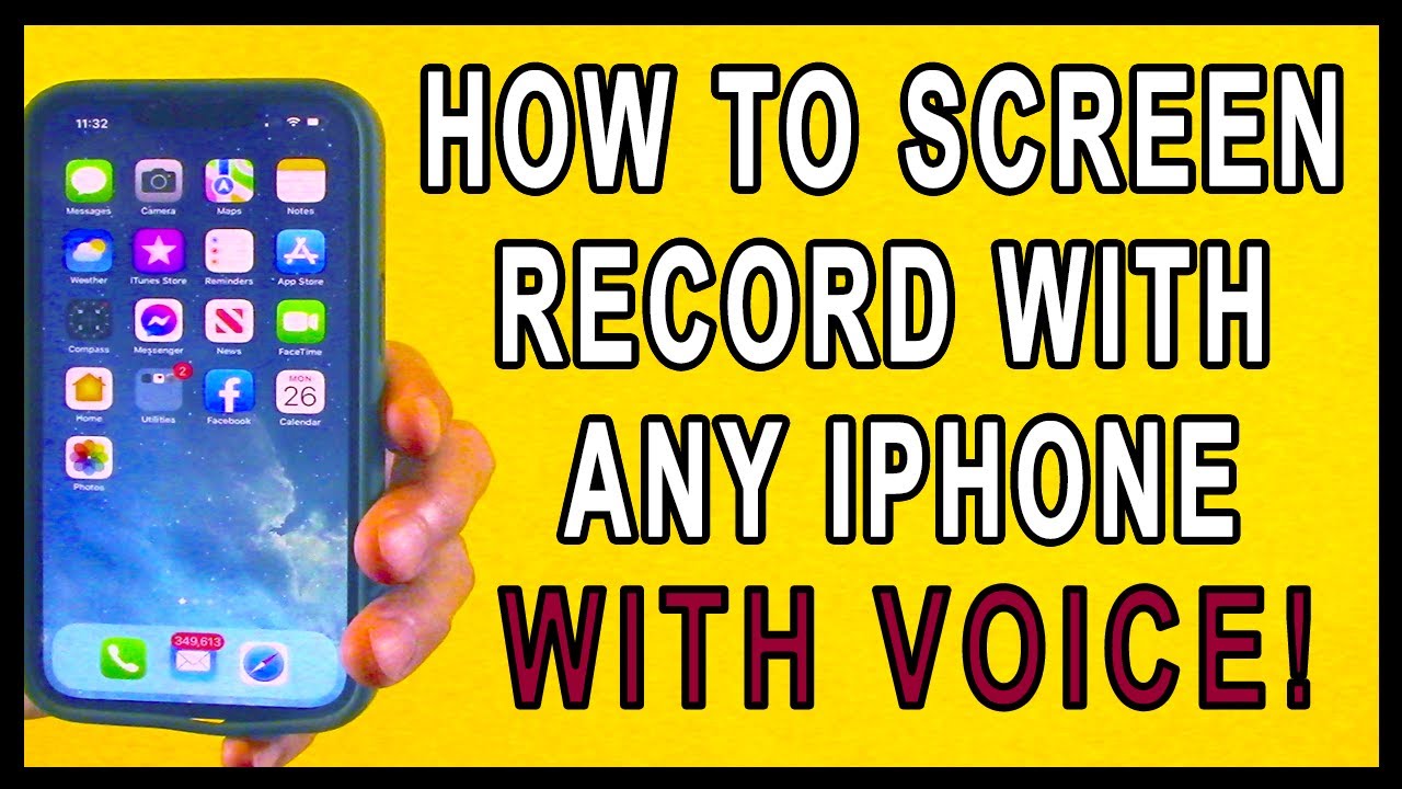 How to screen record on iphone with sound