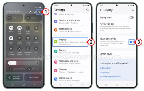 Samsung how to increase touch sensitivity