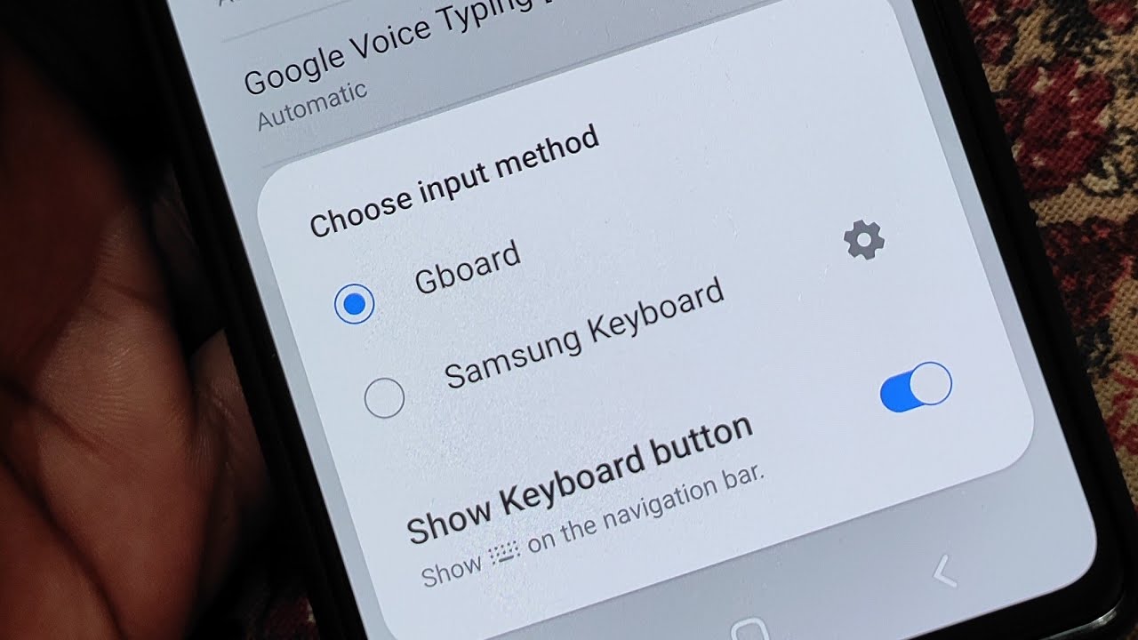 How to change samsung keyboard settings