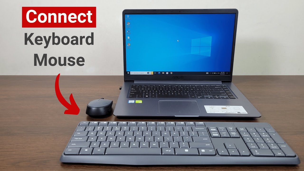 How to connect wireless mouse and keyboard to a laptop