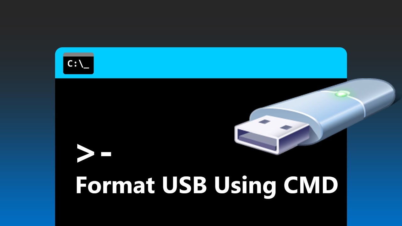 How to format a usb drive using cmd in windows